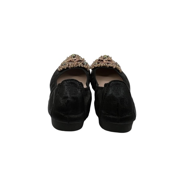 Tao Yi Mei Black Gem Embellished Slip On Ballet Flats Size 40 Women’s - Picture 8 of 11